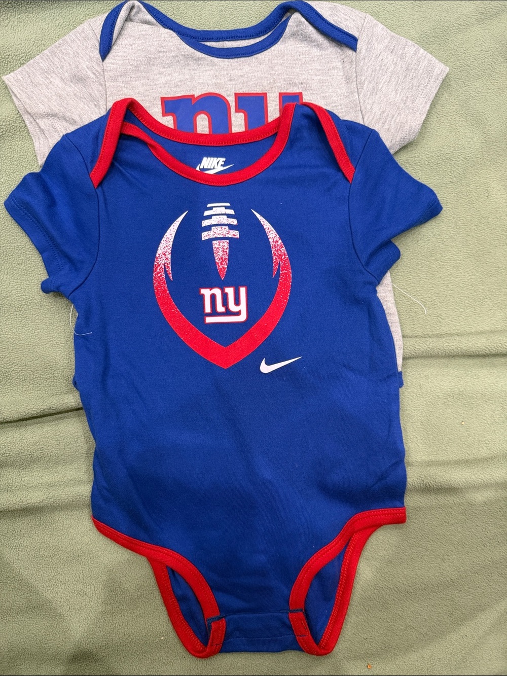 Nike Blue & Red New York Football Baby Bodysuit(4)